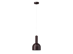 Miniaturka 8 - Lampa wisząca Vitrum Dzwonek czekoladowy brąz z metalowym kloszem