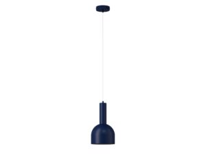 Miniaturka 5 - Lampa wisząca Vitrum Dzwonek granatowa z dzwonkowym metalowym kloszem