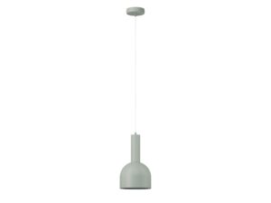 Miniaturka 6 - Lampa wisząca Vitrum Dzwonek w kolorze szałwiowym z metalowym kloszem