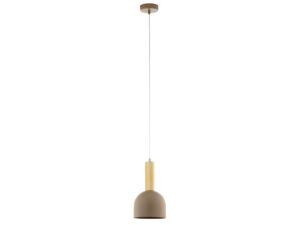 Miniaturka 4 - Lampa wisząca Vitrum Gold Dzwonek beżowo-złota z pełnym zawieszeniem na białym tle