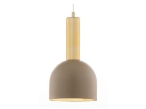 Miniaturka 2 - Lampa Vitrum Gold Dzwonek ze świecącą żarówką pod beżowym kloszem