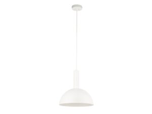 Miniaturka 1 - Lampa wisząca Vitrum Kopuła M biała z metalowym kloszem i pełnym zawieszeniem