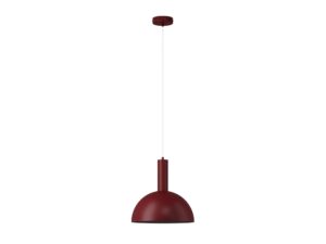 Miniaturka 2 - Lampa wisząca Vitrum Kopuła M bordowa z metalowym kopułowym kloszem
