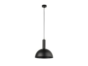 Miniaturka 12 - Lampa wisząca Vitrum Kopuła M czarna z pełnym zawieszeniem i metalowym kopułowym kloszem