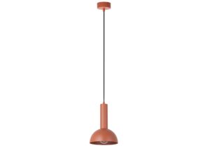 Miniaturka 4 - Vitrum kopuła S ceglany kolor, lampa wisząca z metalowym kloszem