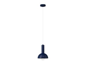 Miniaturka 5 - Vitrum kopuła S granatowa, jednopunktowa stalowa lampa wisząca