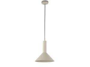 Miniaturka 7 - Lampa wisząca Vitrum Stożek szary beż ze stożkowym metalowym kloszem