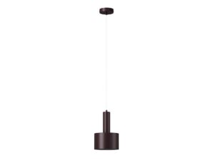 Miniaturka 4 - Lampa wisząca Vitrum Walec czekoladowy brąz, cała oprawa na białym tle