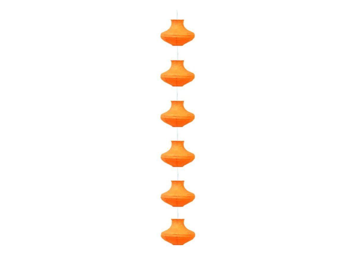 Lampa wisząca Volodia z sześcioma papierowymi kloszami 200 cm