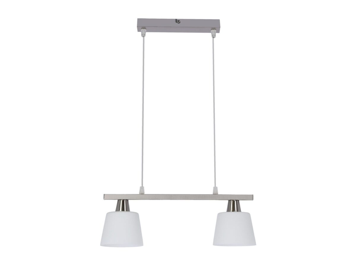 Lampa wisząca dwupunktowa Volonia 40 cm nikiel mat