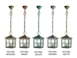 Miniaturka 3 - Lampa wisząca WENECJA K 1018/1/KW – porównanie wykończeń patynowych