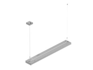 Miniaturka 5 - Lampa wisząca Worklight P Line srebrna – widok tylny