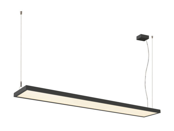 Lampa wisząca Worklight Pro 150 w kolorze czarnym na białym tle