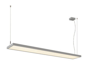 Miniaturka 2 - Lampa wisząca Worklight Pro 150 w kolorze szarym na białym tle