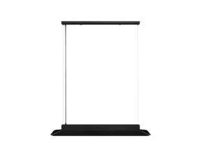 Miniaturka 1 - Czarna lampa wisząca YOTTSU A LED z metalową obudową