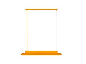 Miniaturka 2 - Melonowa lampa wisząca YOTTSU A LED z podłużną obudową