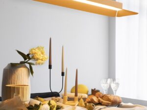 Miniaturka 12 - Melonowa lampa YOTTSU B w aranżacji jadalni