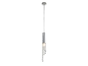 Miniaturka 1 - Lampa Zelamona jeden chromowany zwis GU10 bez żarówki