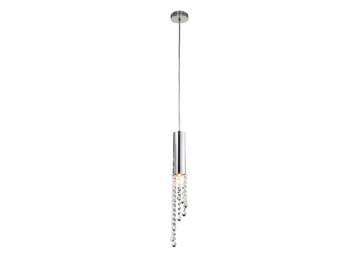 Lampa wisząca Zelamona chromowana 1 × GU10