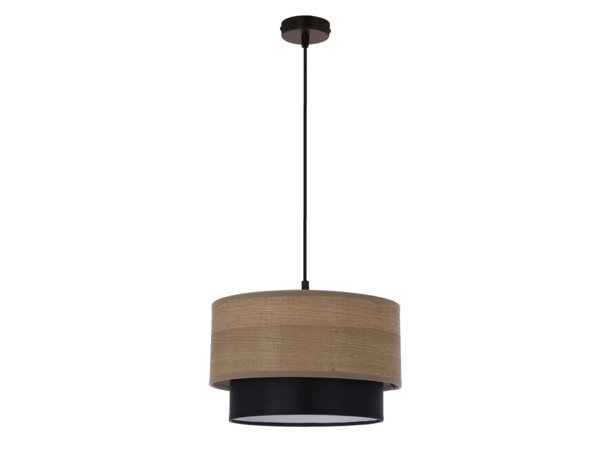 Lampa wisząca Zelato 25 cm z dwukolorowym abażurem