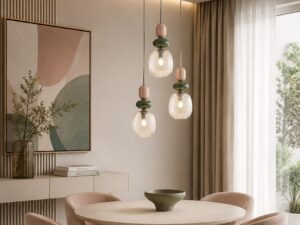 Miniaturka 4 - Lampa wisząca Zen Koło Botti w ciemnym brązie w aranżacji