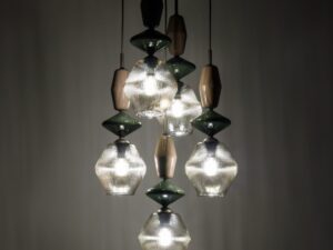 Miniaturka 6 - Lampa wisząca Zen Koło z kloszami Fuso w aranżacji wnętrza