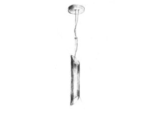 Miniaturka 3 - Lampa wisząca Zenasa jednopunktowa czarno-złota detal