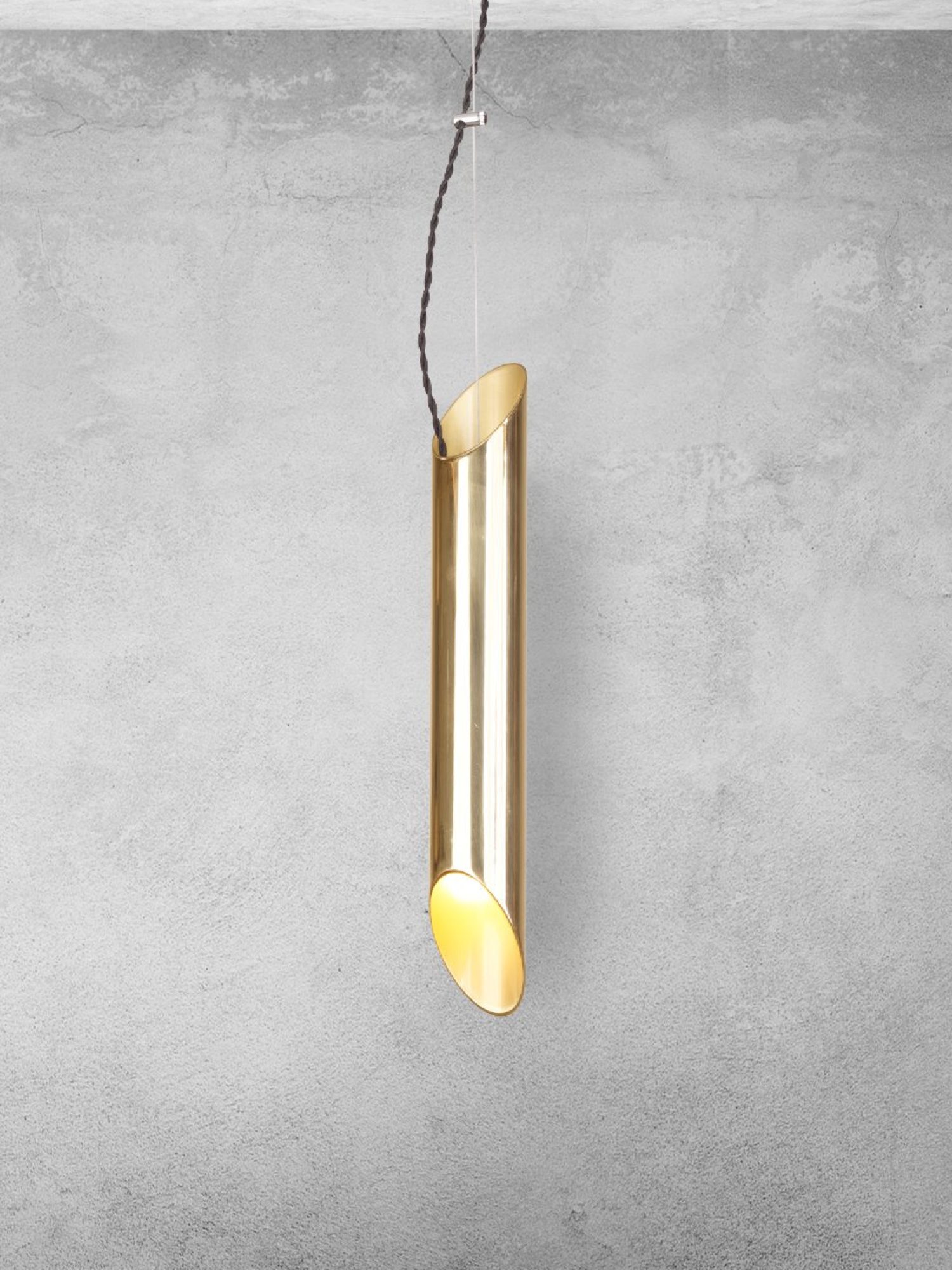 Lampa wisząca Zenasa złota ujęcie 5