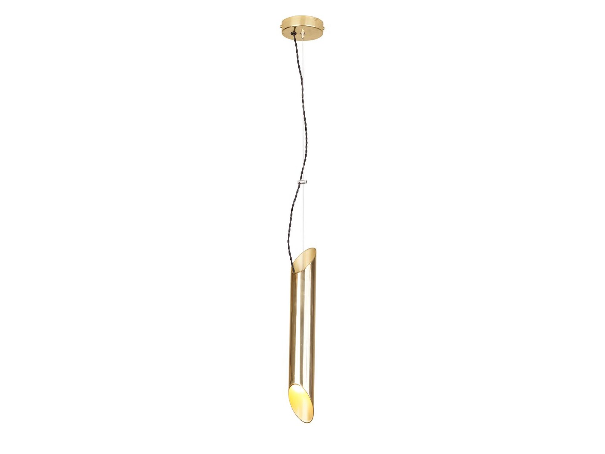 Lampa wisząca Zenasa złota ujęcie 2
