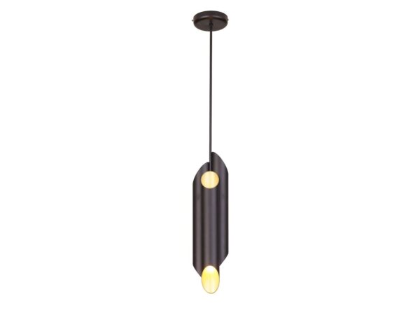 Lampa wisząca Zenasa sześć źródeł E14 czarno-złota