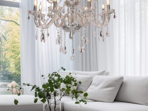 Miniaturka 1 - Dwunastopunktowa lampa wisząca Zenetira w aranżacji wnętrza