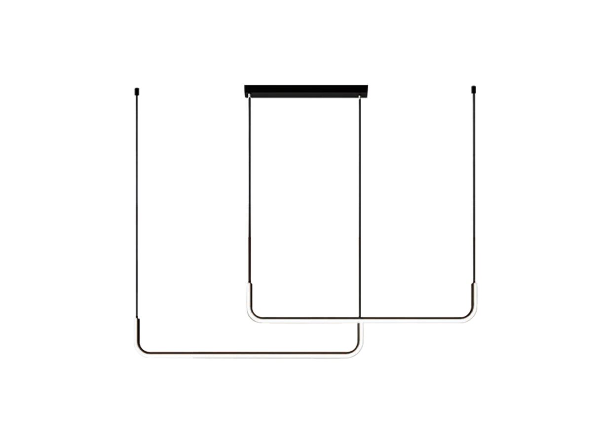 Lampa wisząca Zenideta LED 22 W czarna 105 cm