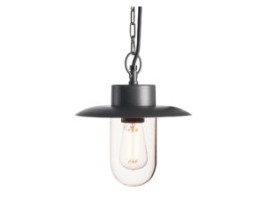 Miniaturka 5 - Lampa wisząca zewnętrzna Molat E27 w antracytowym wykończeniu, widok główny