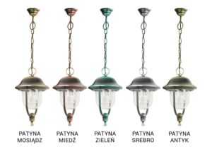 Miniaturka 1 - Lampa wisząca zewnętrzna PRINCE K 1018/1/O – drugi widok, wersja czarna