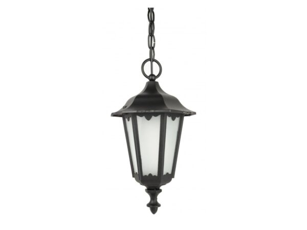 Lampa wisząca zewnętrzna RETRO MIDI K 1018/1/M – widok z przodu na jasnym tle