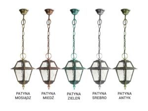 Miniaturka 1 - Lampa wisząca zewnętrzna WITRAŻ K 1018/1/N – zbliżenie części świetlnej