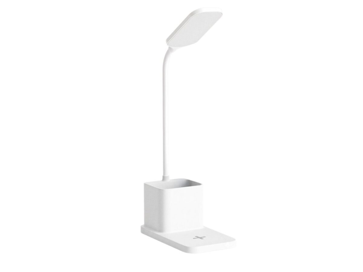 Lampka biurkowa Ilarano LED 2 W z organizerem biała