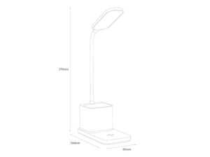 Miniaturka 7 - Rysunek wymiarów lampki Ilarano LED, 27 cm wysokości