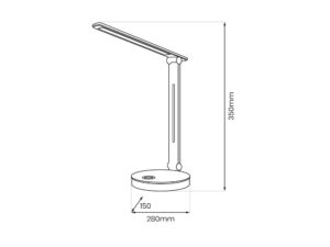 Miniaturka 4 - Lampka biurkowa LED RGB Kaledona 5 W 35 cm – zdjęcie 5