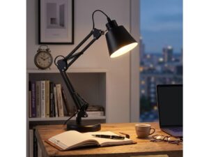 Miniaturka 4 - Lampka biurkowa Marido czarna w aranżacji – ujęcie 3