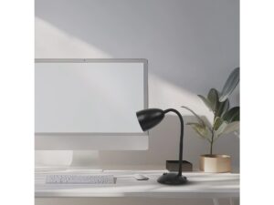 Miniaturka 3 - Lampka Talorona czarna przy monitorze w miejscu pracy