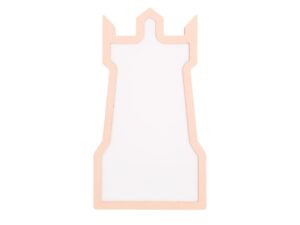Miniaturka 5 - Lampka dziecięca LED w kształcie wieży zamkowej z różową ramą i jasnym panelem