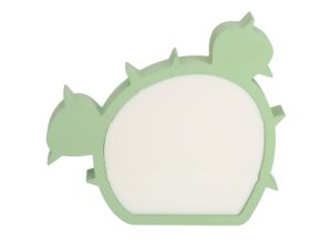Miniaturka 2 - Zielona lampka dziecięca LED w kształcie kaktusa na białym tle