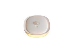 Miniaturka 2 - Biała lampka do podświetlenia łóżka z włączonym światłem LED