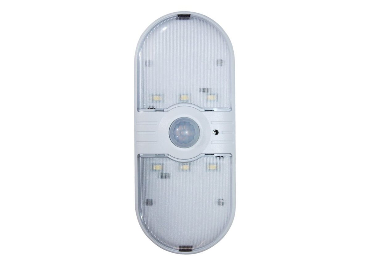 Lampka natynkowa LED 0,5 W 4000 K biała z czujnikiem ruchu