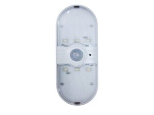 Miniaturka 4 - Biała lampka natynkowa LED 0,5 W z czujnikiem ruchu – cała oprawa na białym tle