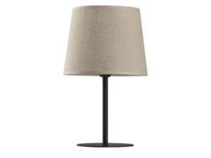 Miniaturka 2 - Lampka nocna Chicago z lnianym abażurem na białym tle