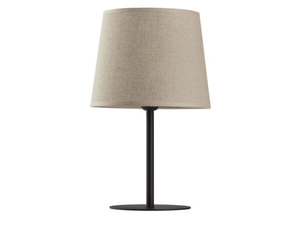 Lampka nocna Chicago z lnianym abażurem na białym tle