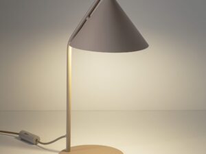 Miniaturka 3 - Beżowa lampka nocna Cono w aranżacji wnętrza