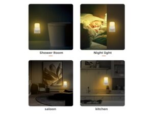 Miniaturka 5 - Wtykowa lampka nocna LED 0,5 W, dodatkowy widok białej oprawy